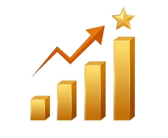 Grafik pertumbuhan bisnis