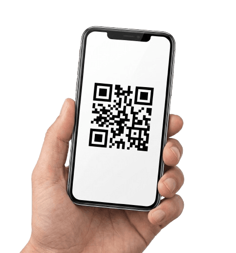 Pelanggan memindai kode QR