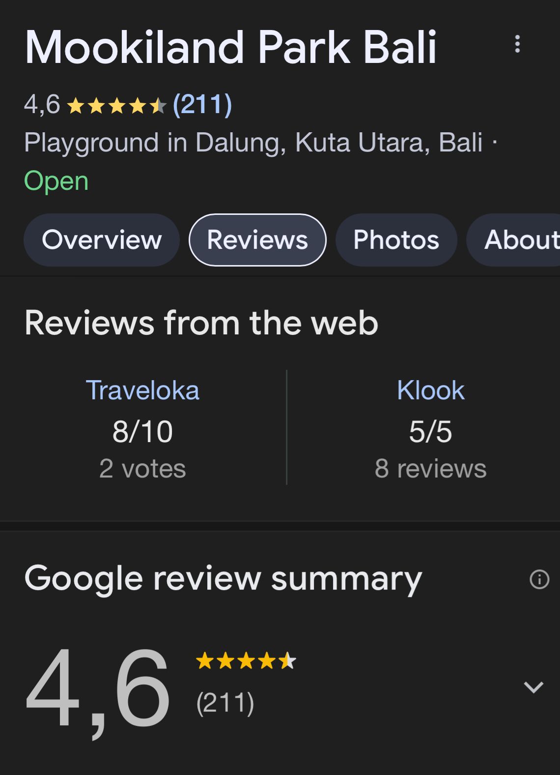 Mookiland Park Bali - Sebelum