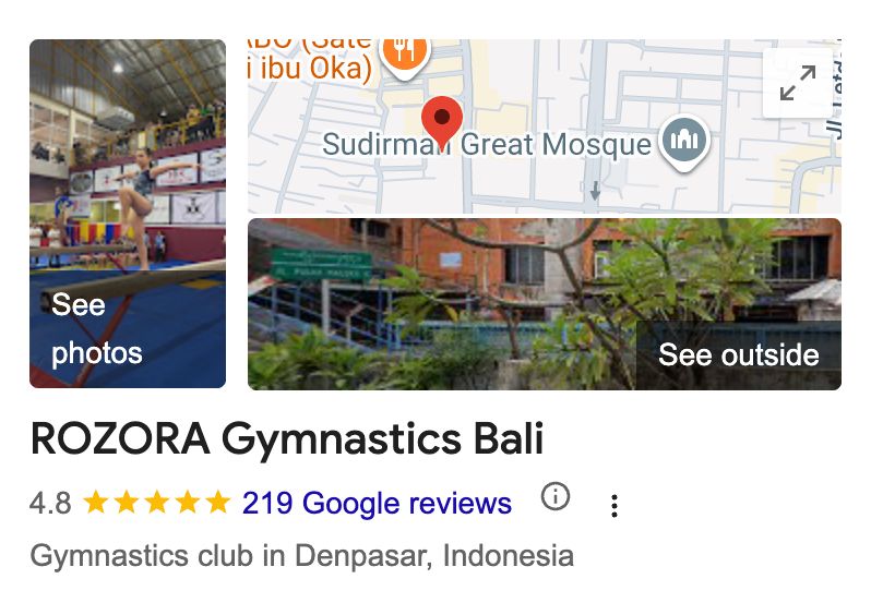 ROZORA Gymnastics Bali - Sesudah